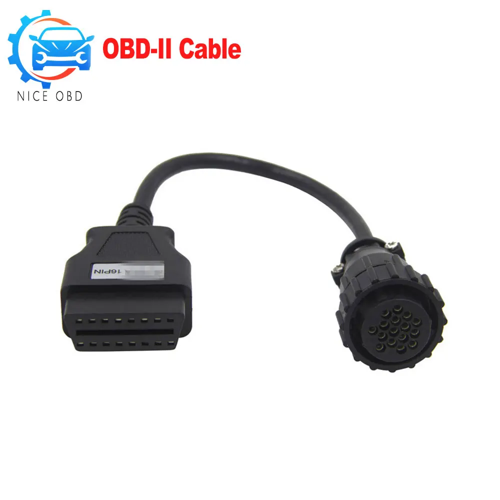 

Truck Connector For Scania 16Pin to OBDII 16Pin Female OBD2 Extension Cable For Scania 16 Pin to 16pin OBD female obd 2 adapter