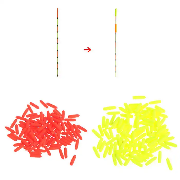 100 шт. поплавок плавающий пенопластовый цилиндр индикатор рыба аксессуар шестерни