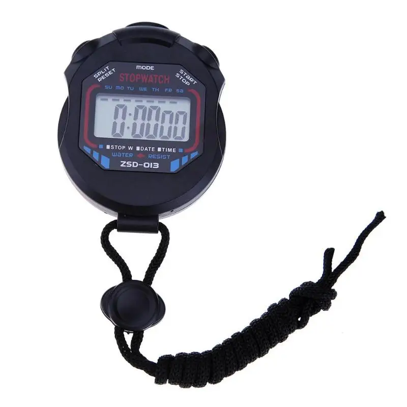 

Kitchen Countdown Sports Stopwatch Professional Handheld Digital LCD Sports Stopwatch Counter Timer with Strap
