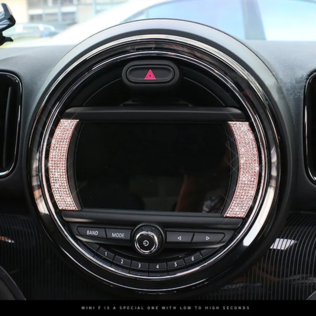 Navigation Screen Side Crystal Sticker Decals For Bmw Mini Cooper S