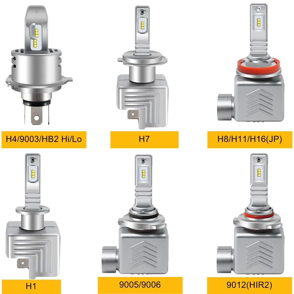 H4 H7 светодиодный головной светильник лампочка H1 H11 H8 H9 HB3 9005 HB4 9006 9012 HIR2 зэс чипы 80 Вт 12000lm 6000 К 12V Мини автомобили светильник