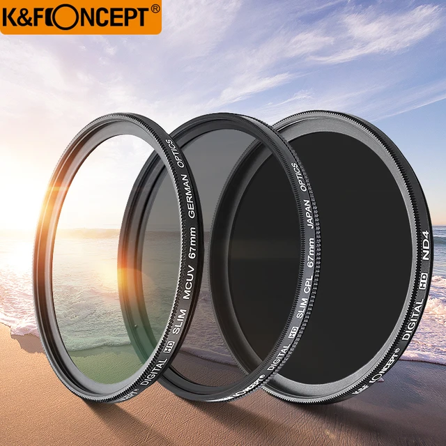 Best Offers K&F CONCEPT 52mm 55mm 58mm 67mm 77mm 82mm UV CPL ND4 lens filters kit Glass Filter for Canon Nikon Sony and more Best Offers K&F CONCEPT 52mm 55mm 58mm 67mm 77mm 82mm UV CPL ND4 lens filters kit Glass Filter for Canon Nikon Sony and more