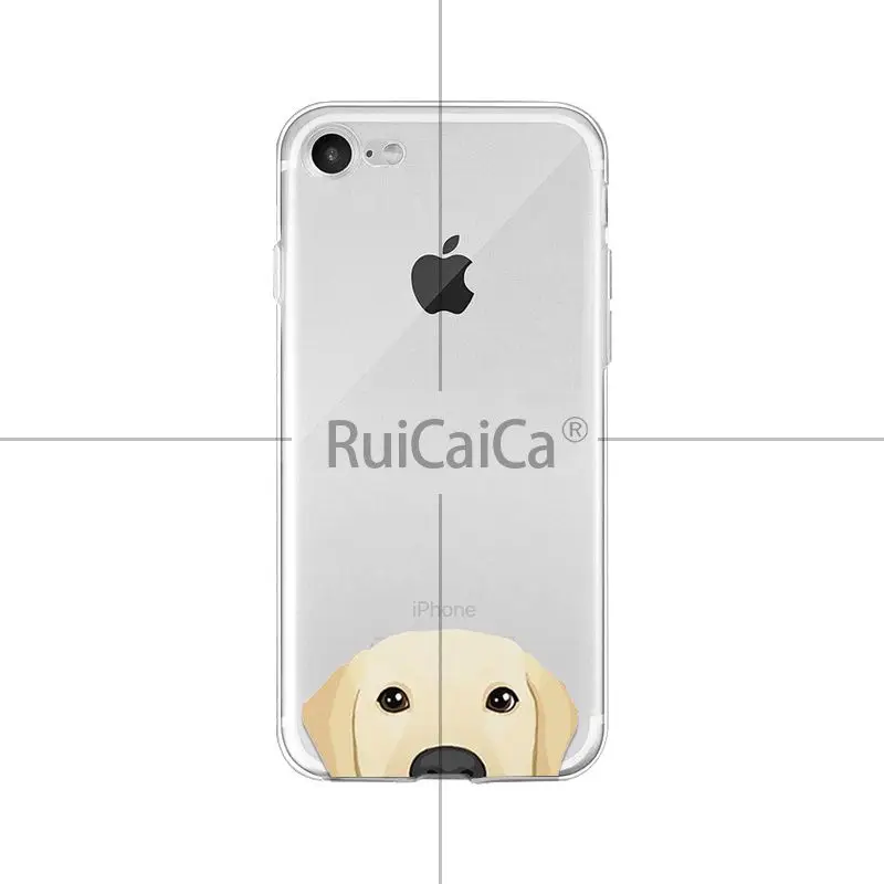 Ruicaica милый и забавный мягкий чехол для телефона с головой собаки кошки для Apple iPhone 8 7 6 6S Plus X XS MAX 5 5S SE XR мобильных телефонов - Цвет: A9