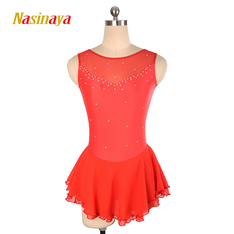 

Nasinaya Figure Skating Dress Customized Competition Ice Skating Skirt for Girl Women Kids Patinaje Gymnastics Performance 147