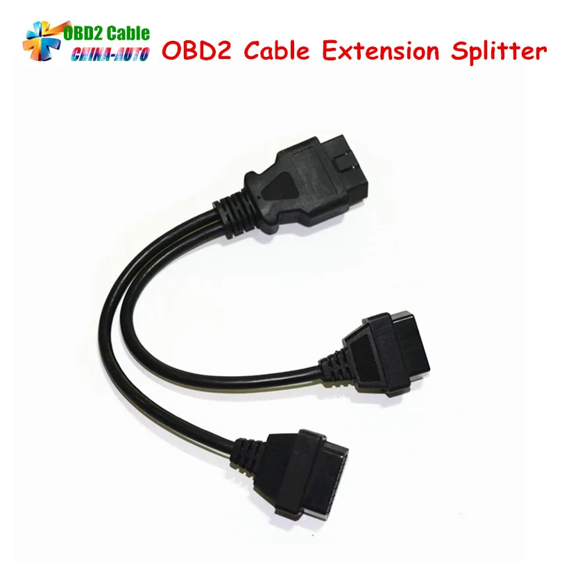 Prix pour Haute Qualité OBD2 Câble Extension Splitter 16 Broches Mâle à Double Féminin Y OBD De Voiture Câble Livraison Gratuite Prix pour Haute Qualité OBD2 Câble Extension Splitter 16 Broches Mâle à Double Féminin Y OBD De Voiture Câble Livraison Gratuite
