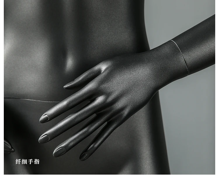 Стильный манекен из стеклопластика, черный манекен, женский манекен, сделано в Китае