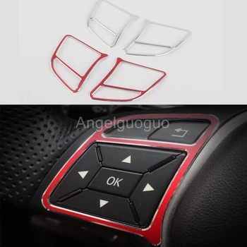 

Angelguoguo Car styling Steering wheel buttons frame decorative cover trim for Mercedes Benz GLA class X156