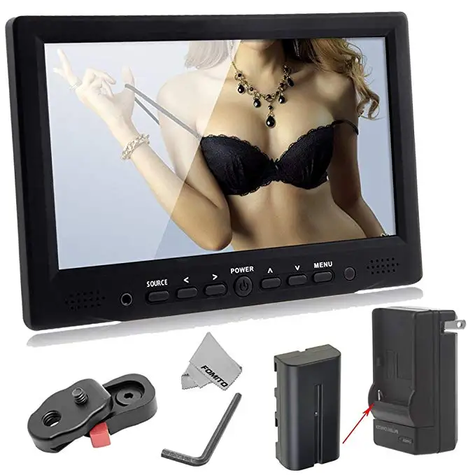 

Fomito Bestview 7 Inch HD LCD Screen Camera Field Monitor VGA/AV/HDMI Input for DSLR Camera Camcorder
