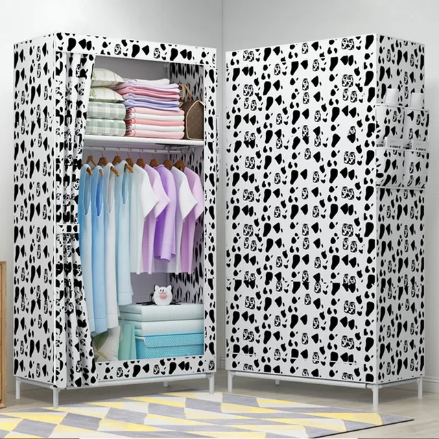 Simple doblado estudiantes pequeña combinación de armario DIY armario