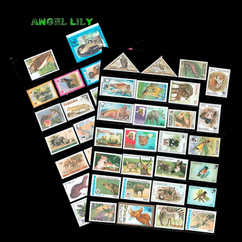 

25 PCS Different All New Topic Animal Postage Stamps For Collection