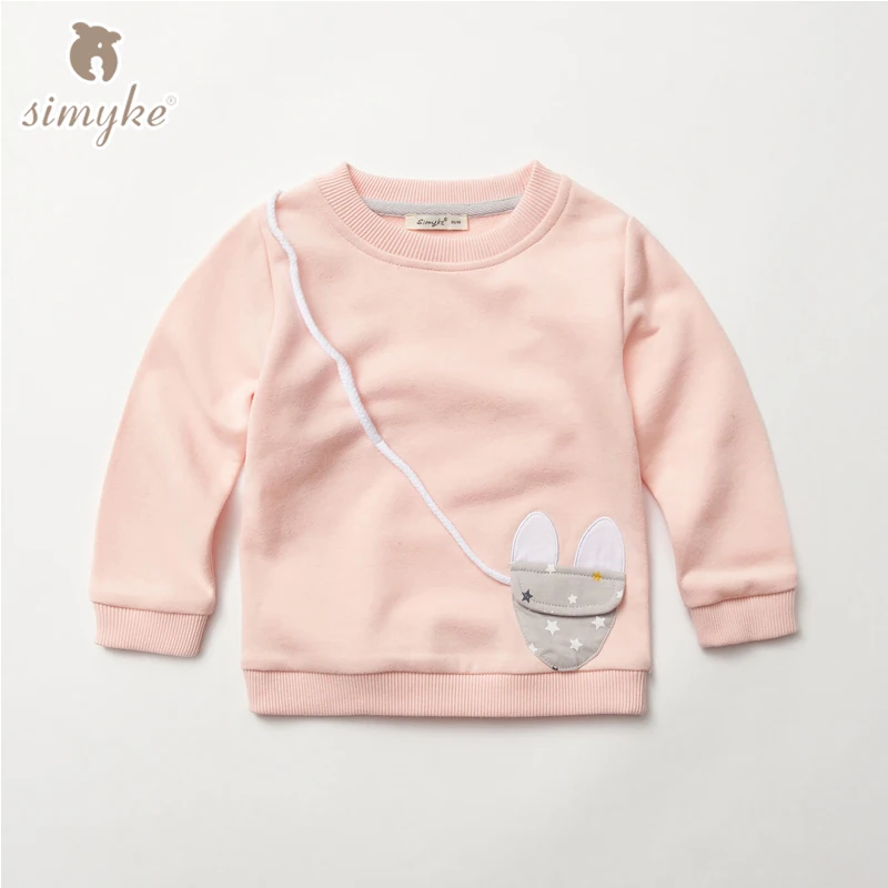 

T-shirt For Girls 2017 New Spring Sport Pullover Top Girl Casual Tee Childrens' Sweatshirts Baby Girl Clothing Child Cloth D3267