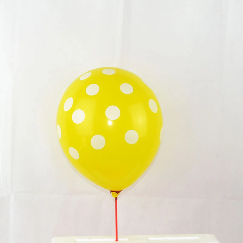 5/10 шт. 12 дюймов многоцветный латексных шарика в горошек для детей, День рождения Baby Shower тема вечерние Декор поставки воздушные Globos - Цвет: B07 yellow