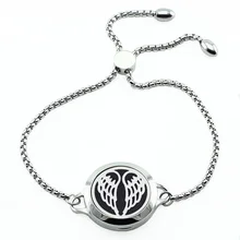 Новое поступление! 25 мм магнитный диффузор браслет для женщин из нержавеющей стали Арома браслет с Медальоном(бесплатно с 5 шт колодки