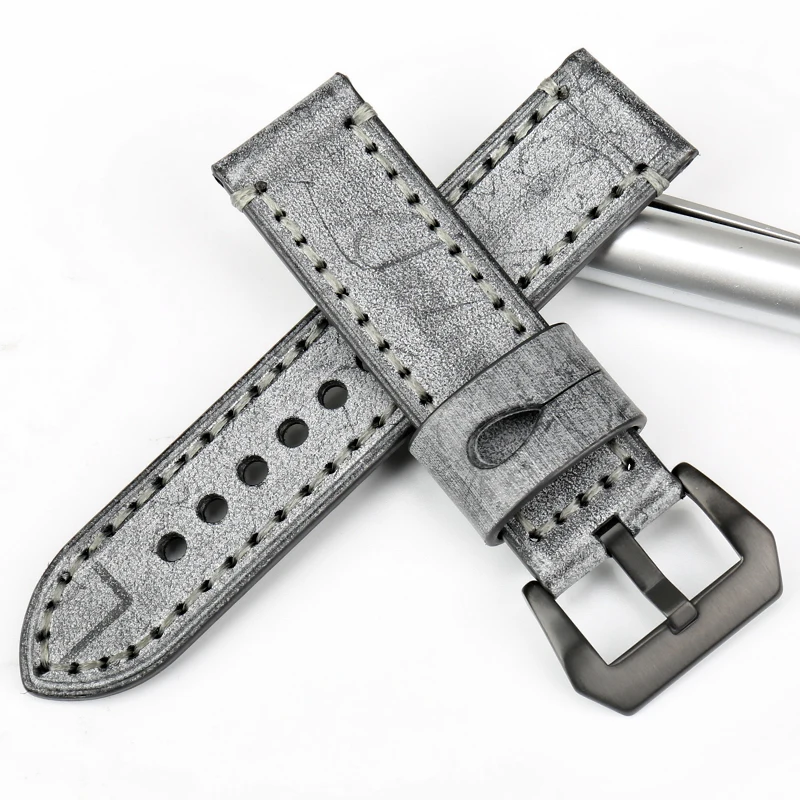 Ремешок кожаный для наручных часов 22/24 мм|watch band|leather watchbandwatchband 22mm |
