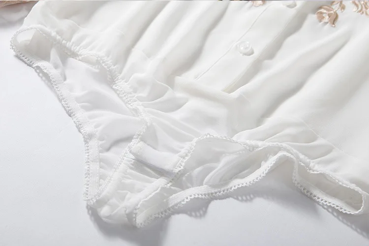Floral Embroidered Silk Blouse (28)