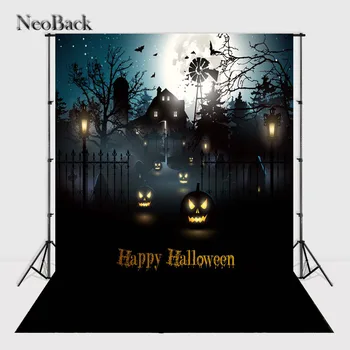 

NeoBridal 5x7ft New Born baby Halloween Photo background Celebrity Background Halloween Pumpking Studio Photo Backdrops P2503