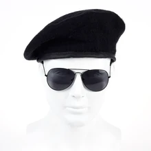 Русская мода унисекс Военная армейская солдатская шляпа для мужчин и женщин шерсть Берет форменная кепка Классическая художница Зимняя кепка