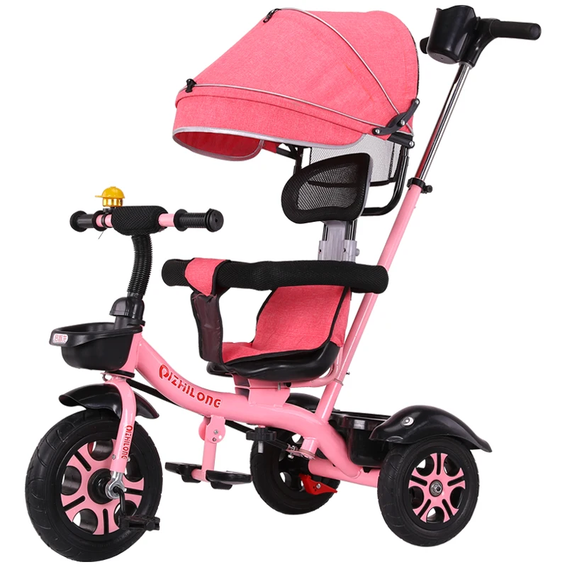 

Children's hand push tricycle baby bicycle stroller cart