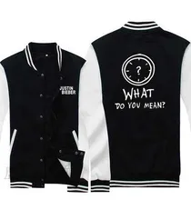 Justin Bieber Hoodies what do you mean hiphop Hooded Winter cotton baseball Coats Jackets Men Sweatshirt