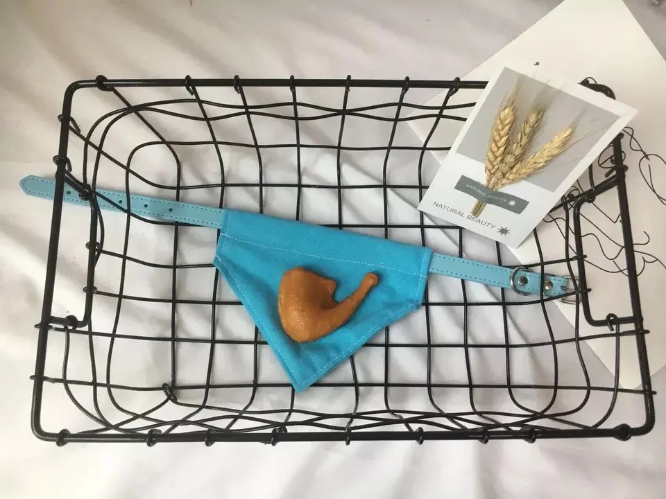 Blue Drumstick Милый Регулируемый 3D шейный шарф галстук бабочка галстук бандана ошейник шейный платок для собак Щенок собака кошка кошки ведущий GZL02 - Цвет: Blue Drumstick