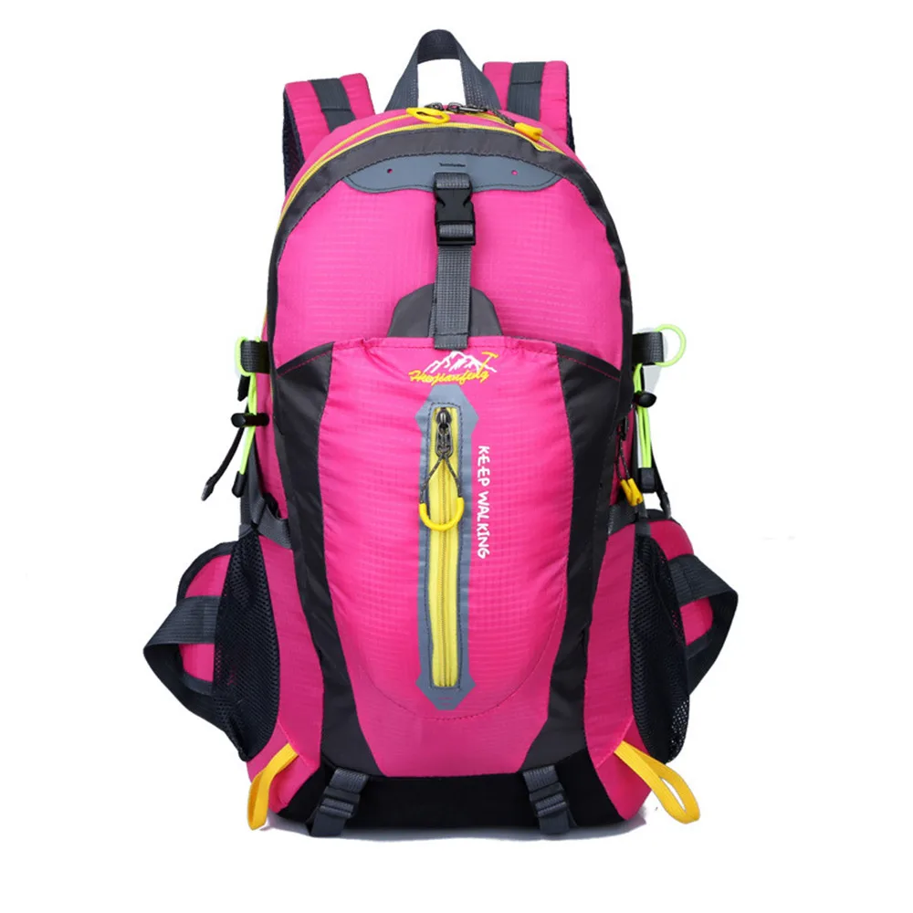 Престижные подарки 40L водонепроницаемый рюкзак рюкзаки для улицы спортивные скалолазание путешествия Туризм Кемпинг Багаж рюкзак сумка - Цвет: Hot pink