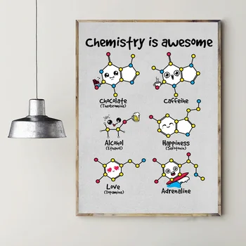 

Chemistry Is Awesome Art Canvas Poster Home Decor Dropshipping