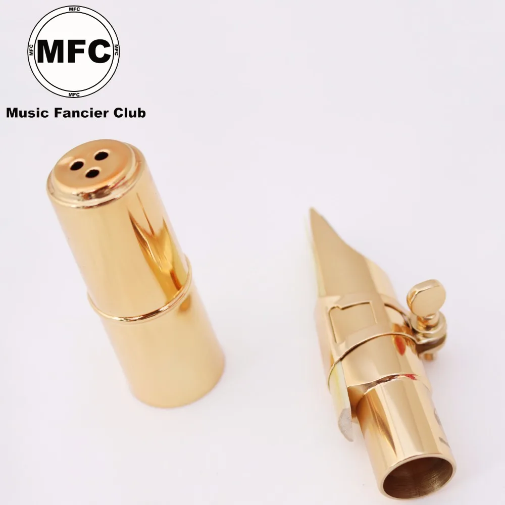 MFC тенор сопрано альт саксофон металлический мундштук электрофорез золотые части и аксессуары