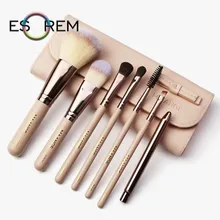 ESOREM 7pcs Portable Makeup Brush Set With Bag Soft Nylon Bristle Makeup Brushes Tapered Blush Buffing Brush Pinceaux Maquillage ESOREM 7pcs Portable Makeup Brush Set With Bag Soft Nylon Bristle Makeup Brushes Tapered Blush Buffing Brush Pinceaux Maquillage