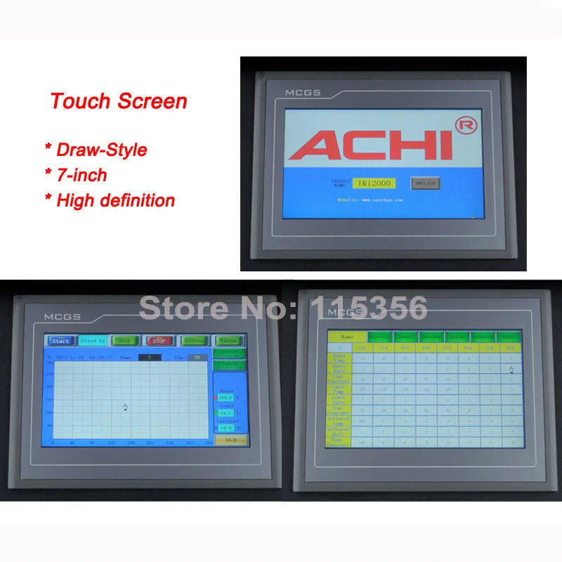 ACHI IR12000 сенсорный экран паяльная станция оборудование для ремонта материнских плат