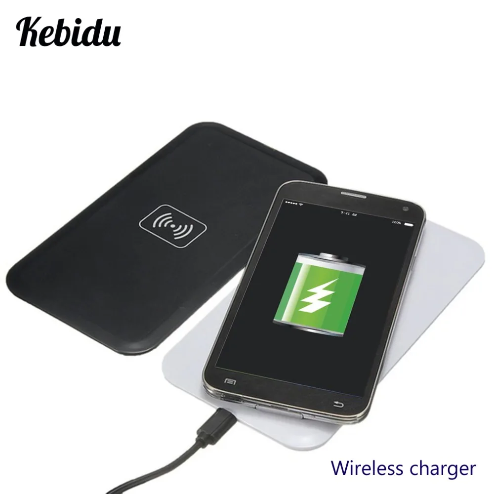 

Kebidu Portable Qi Wireless Charge Pad For Samsung Galaxy S8 Plus S6 S7 Edge Note 5 8 For iPhone 6 6s 7 X 8 Plus Smartphone
