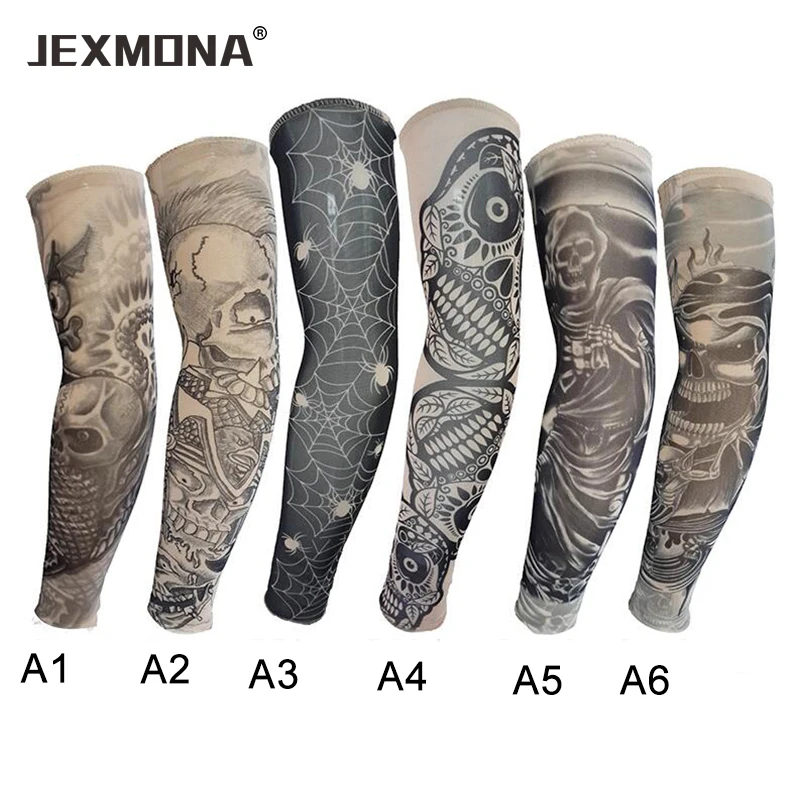

Tattoo arm sleeves outdoor sports running uv arm sleeves cycling camping fishing arm cover protection mangas ciclismo 1pcs/lot
