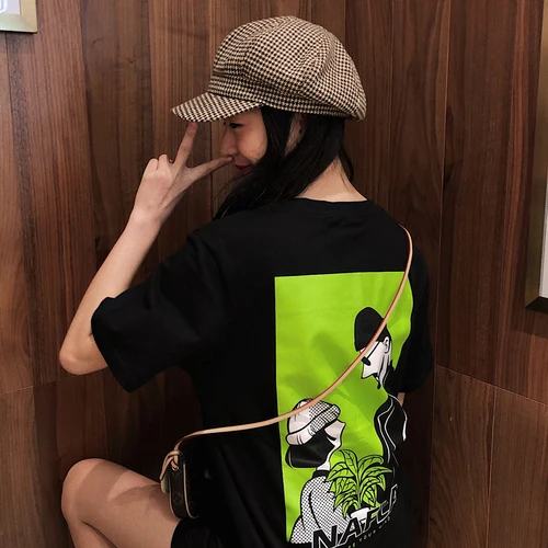 

2019 Summer Women Short Sleeve T shirt Female Fshion O-neck t-shirt Casual T-shirts Streetwear Tops tees New Style