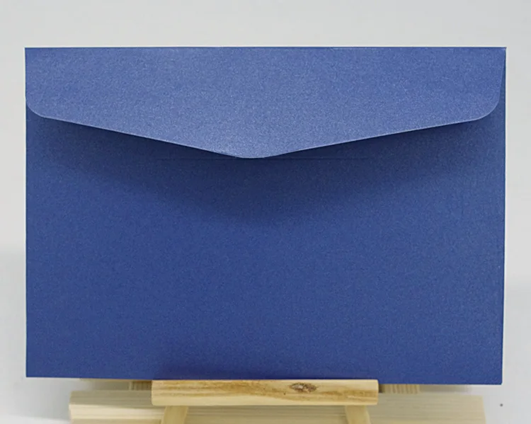 25 шт./лот 193x133 мм(7," x 5,2") перламутровый цветной бумажный конверт 250 г конверты приглашения для карт Подарочный конверт - Цвет: 193x133 DarkBlue