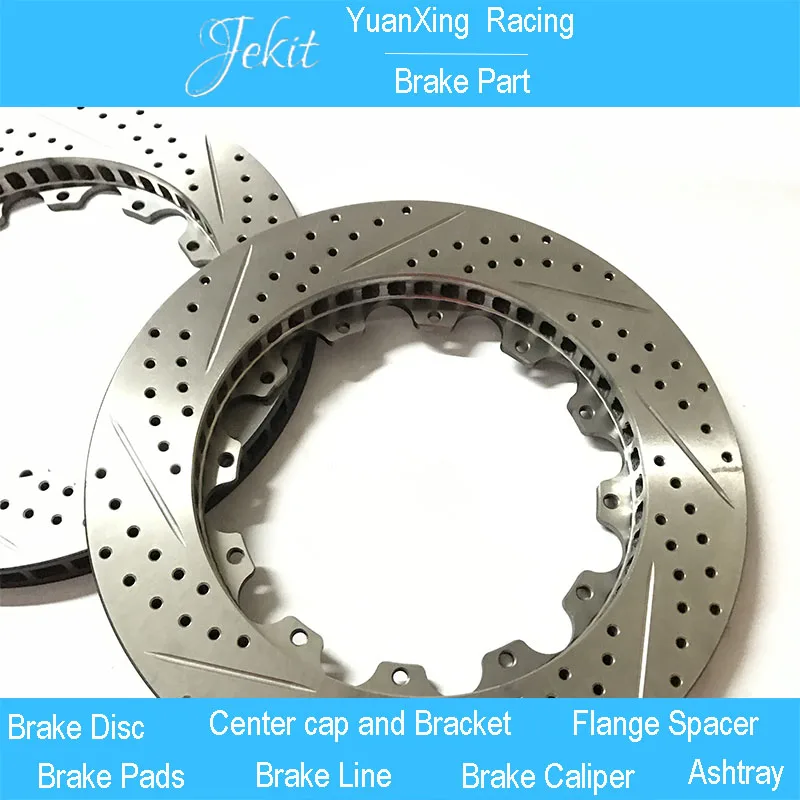 

automobiles Jekit car accessories Brake disc 330*28mm drilled and slotted for bmw e46 320d volkswagen peugeot 307