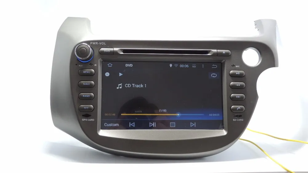 Top "YOKOTRON" 8" TFT 2 Din Android 8.1 Car Radio DVD loader 2+16GB for Honda Fit Jazz 2008 2009 2010 2011 2012 (RHD)+GPS multimedia 2