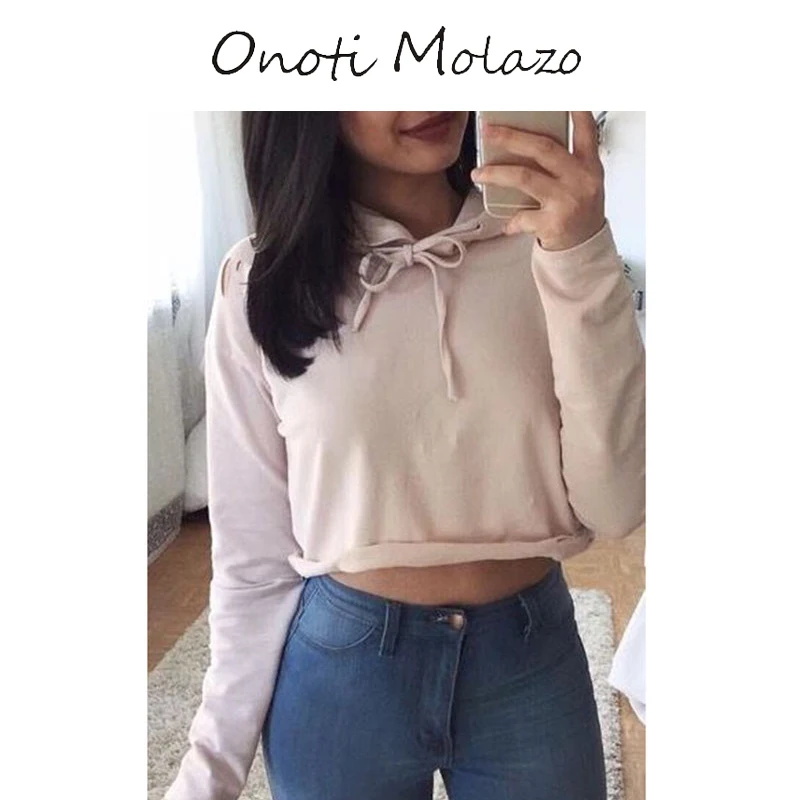 Onoti Molazo 2019 Harajuku Модные женские толстовки с капюшоном Повседневная Женская