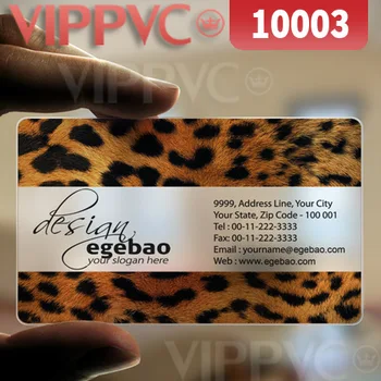 

10003 free business cards - matte faces transparent card thin 0.36mm