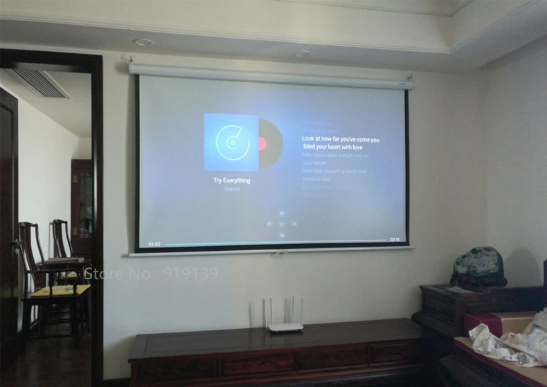 100inch 16x9 Manual Screen pic 32