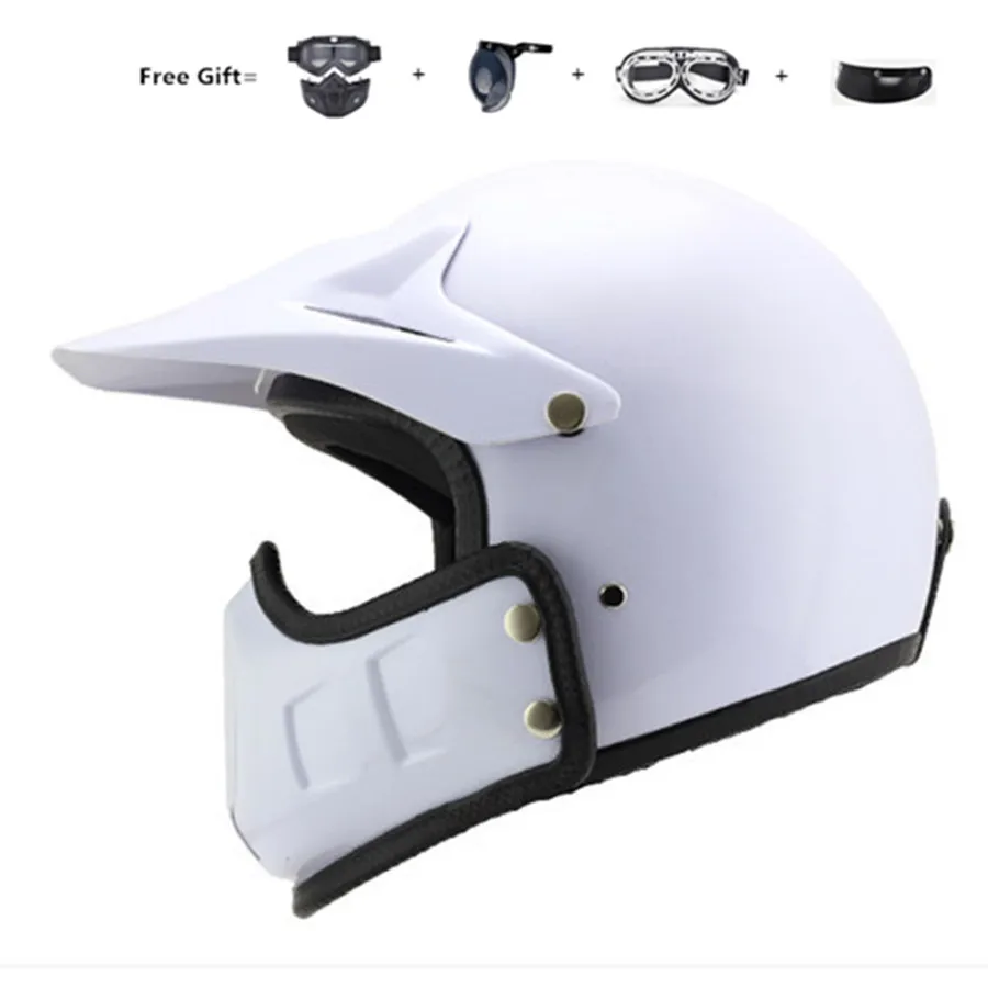 

Vintage Motorcycle Helmet Motocross Off Road Helmet,3/4 Open Face Full Face Modular,Jet For Cafe Racer ,Scooter,Crusier,Chopper