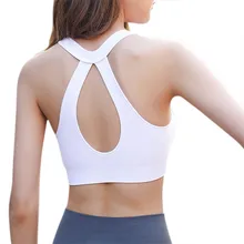 Женская обувь на застежке-молнии Push Up спортивные бюстгальтеры, проложенный Wirefree противоударный Gym Фитнес спортивные кроссовки Йога жилет Спортивный Tops1