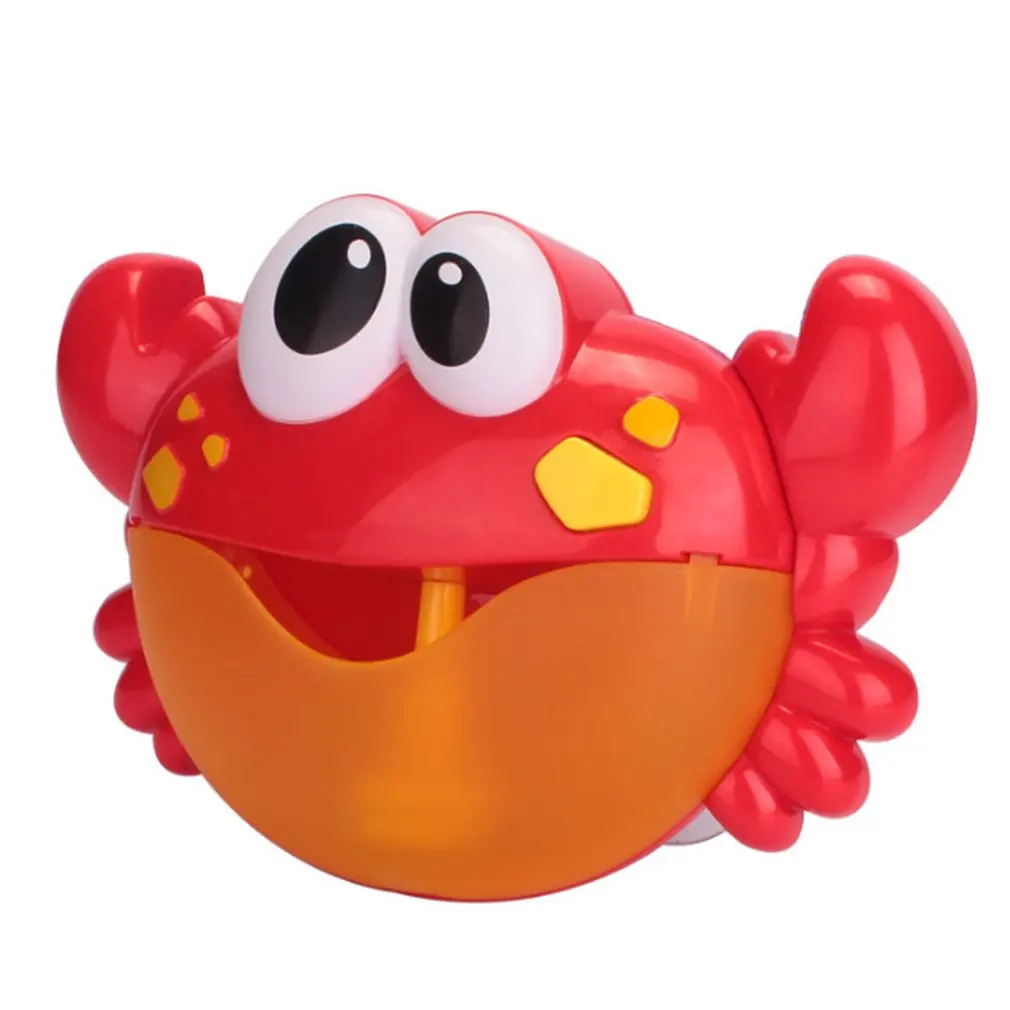 

Bathtub Bubble Maker Cute Crabs Shape Baby Toys Pool Swimming Soap Machine For Children Plastic Kids Playing Tool