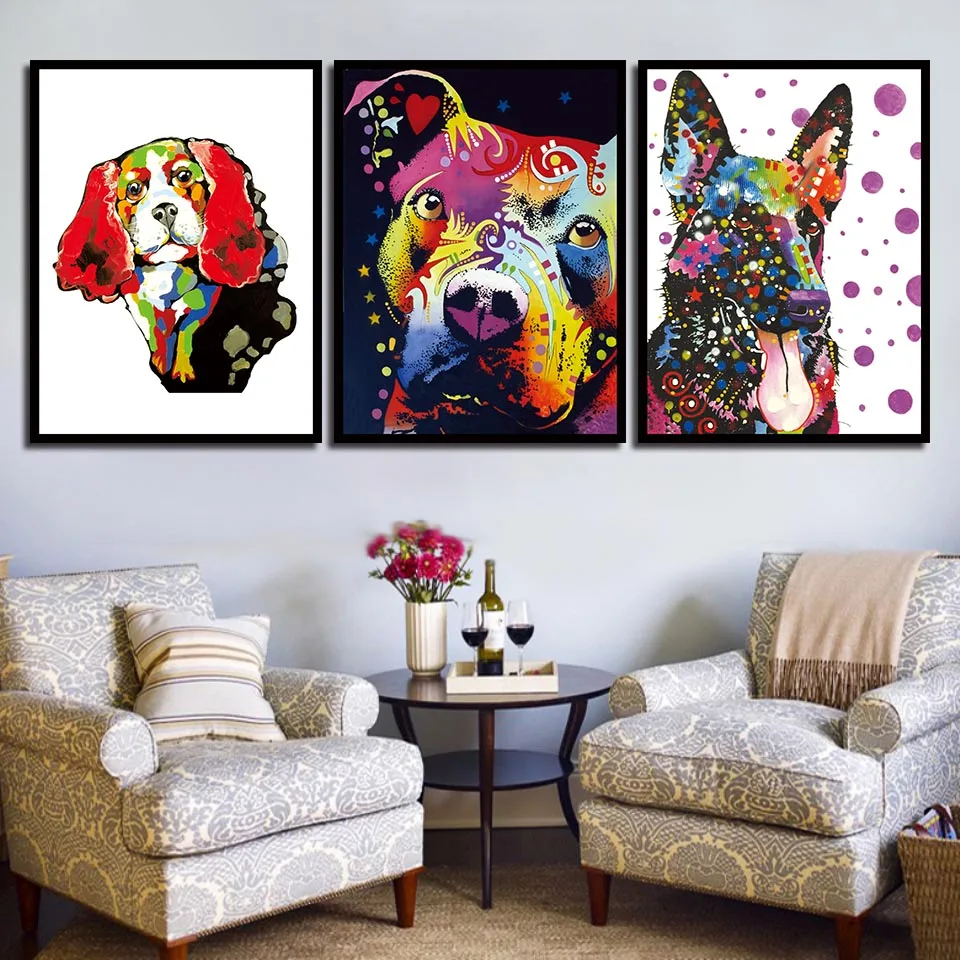 simple dog paintings