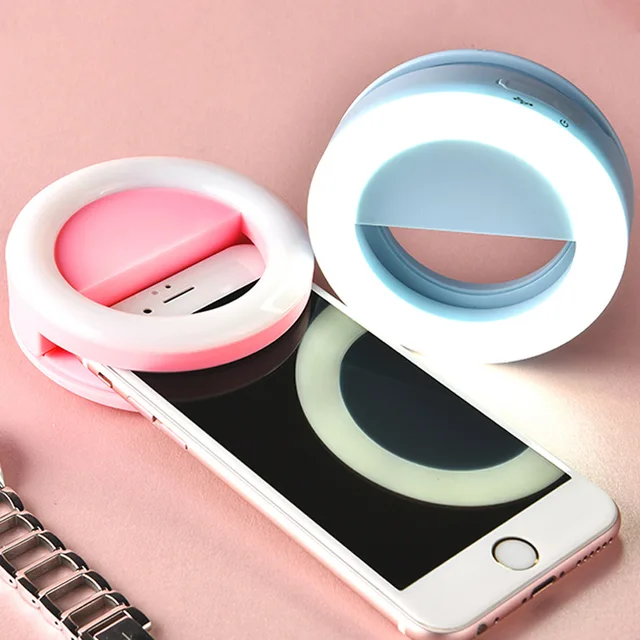AINGSLIM Rechargeable Selfie Ring Light Portable Flash Led Enhancing