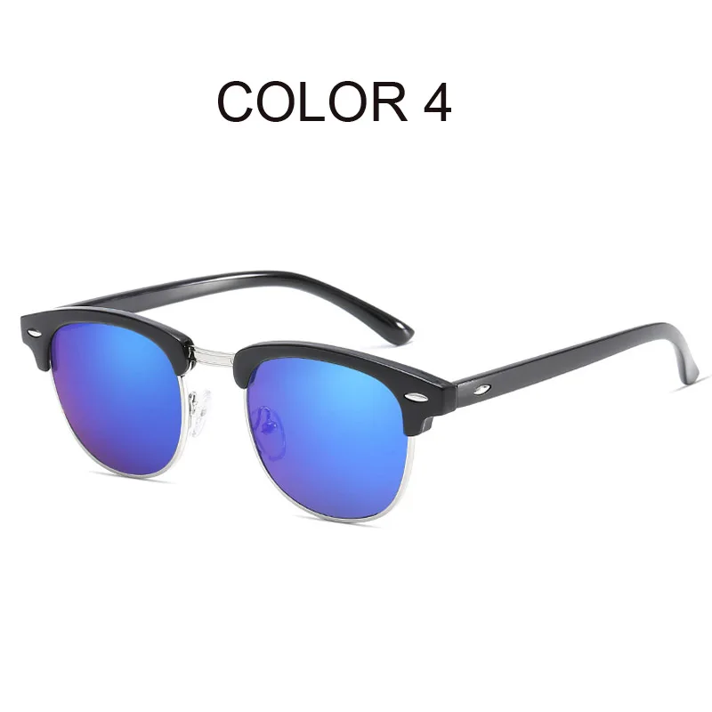 Роскошные брендовые поляризационные солнцезащитные очки для мужчин, новинка, квадратные солнцезащитные очки для вождения, винтажные зеркальные очки, мужские очки Oculos - Цвет линз: 4