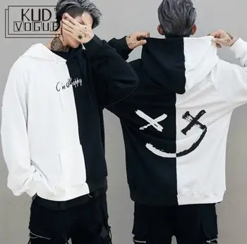 

USA Men Hoodies Sweatshirts Smile Print Headwear Hoodie Hip Hop Streetwear Clothing Us Size S-XL Moletom Palace Bape Trasher 23