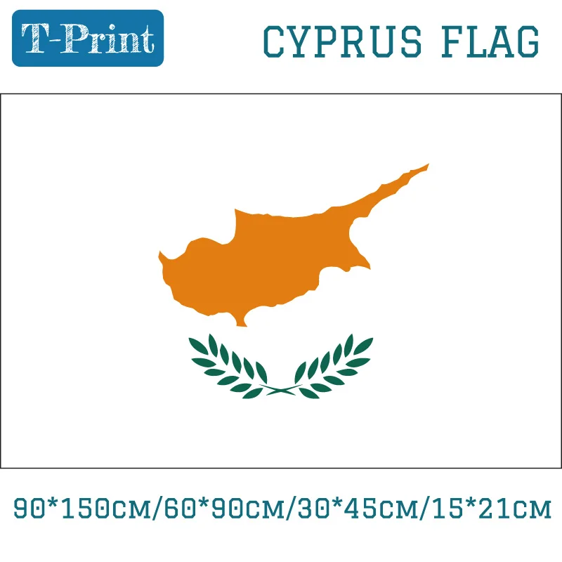 

Cyprus Flag 15*21cm 3*5ft Flag 90*150cm/60*90cm/