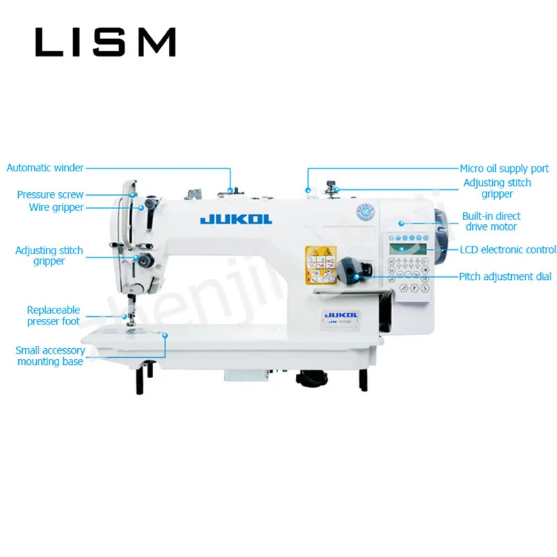 Автоматическая электрическая швейная машина компьютерная с прямым приводом Автоматическая обрезка нитей Автоматическая отстрочка спины Автоматическая Игла стоп
