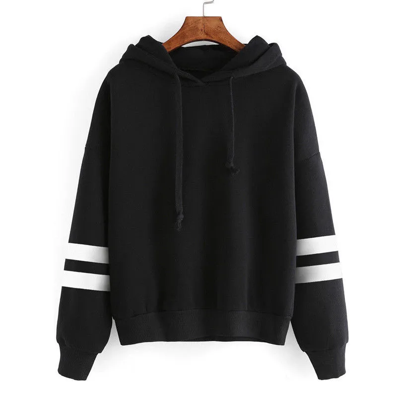 

Hot Sell Stylish 2017 Womens Long Sleeve Hoodie Ladies Sweatshirt Jumper Hooded Pullovers Casual Loose Leisure Tops Pullover