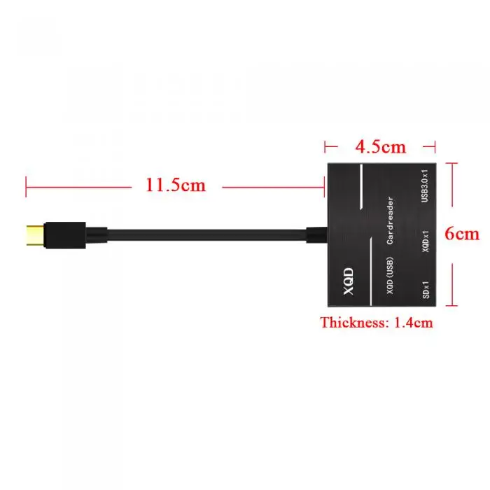 USB 3,0 Тип C USB для SD XQD кардридер адаптер кабель камера кардридер @ JH