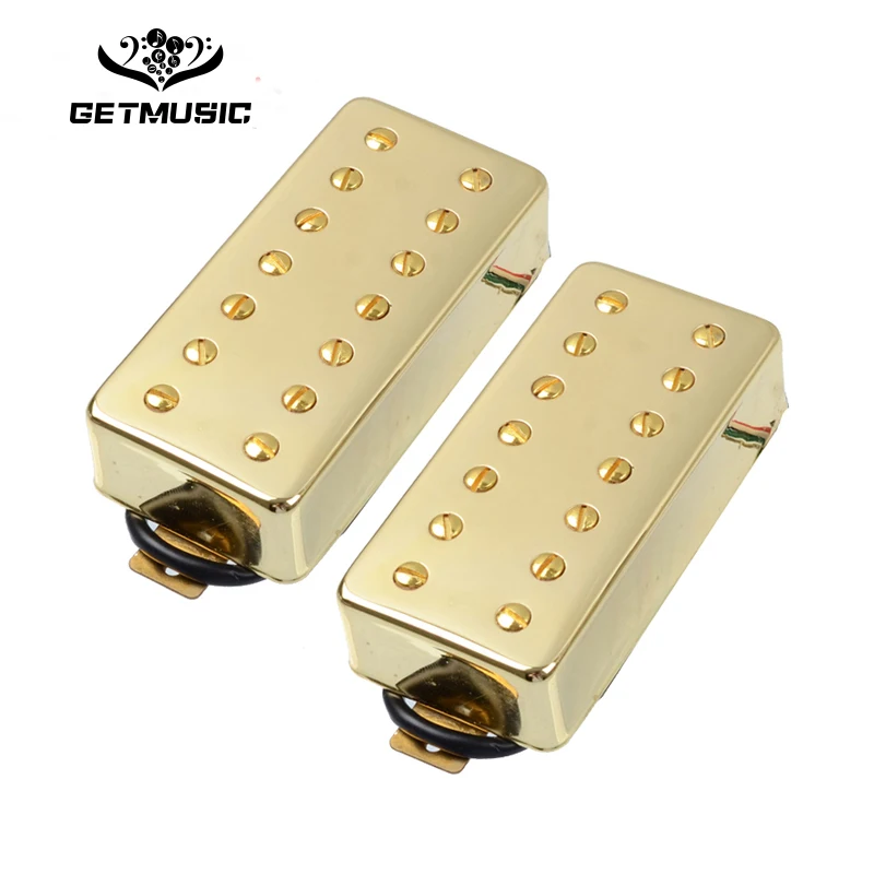 Золото/хром 7 Струнная Гитара Humbucker Пикап двойной в линии шлицевой винт для